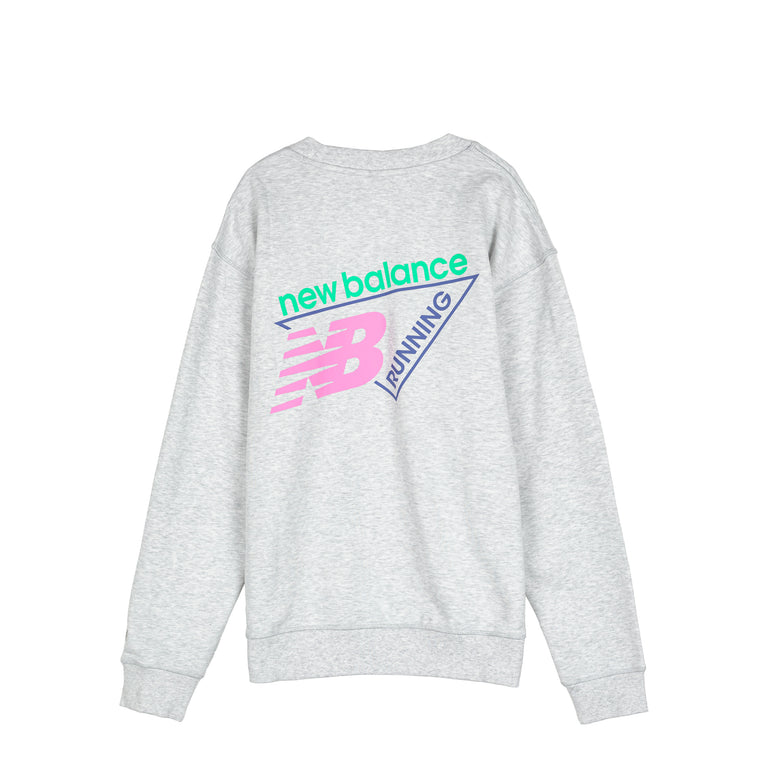 New Balance Classic Tri-Logo French Terry Crew - XXL / Ash Heather
