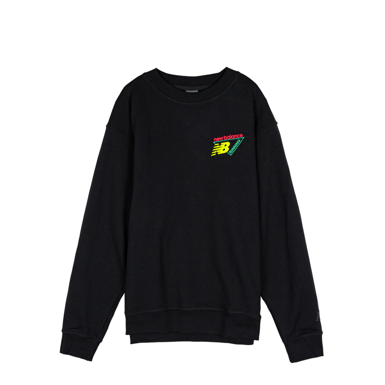 New Balance Classic Tri-Logo French Terry Crew - M / Black - 2