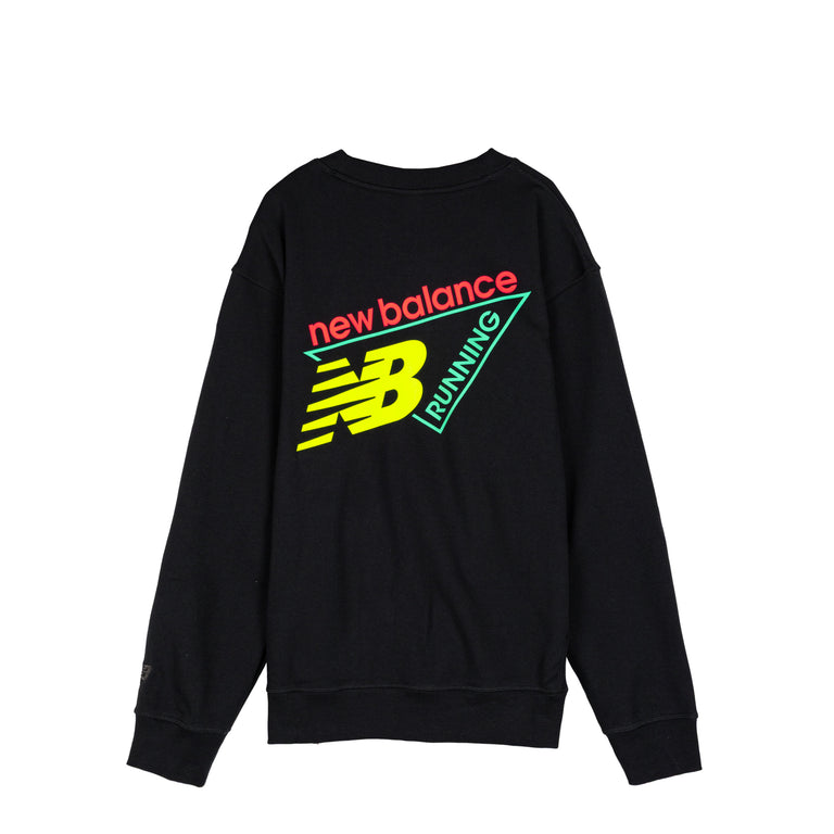 New Balance Classic Tri-Logo French Terry Crew - M / Black
