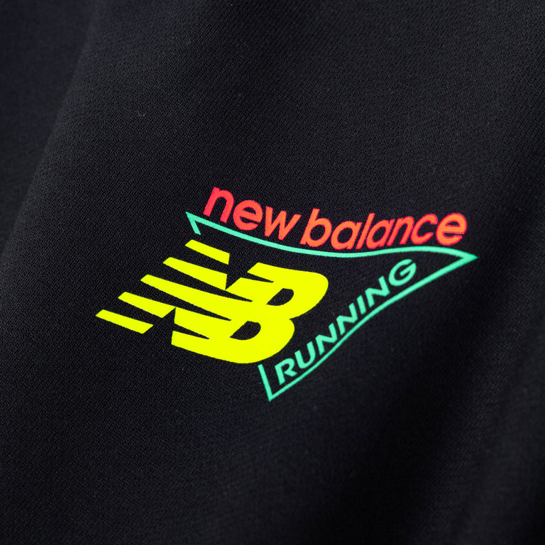 New Balance Classic Tri-Logo French Terry Crew - M / Black - 4