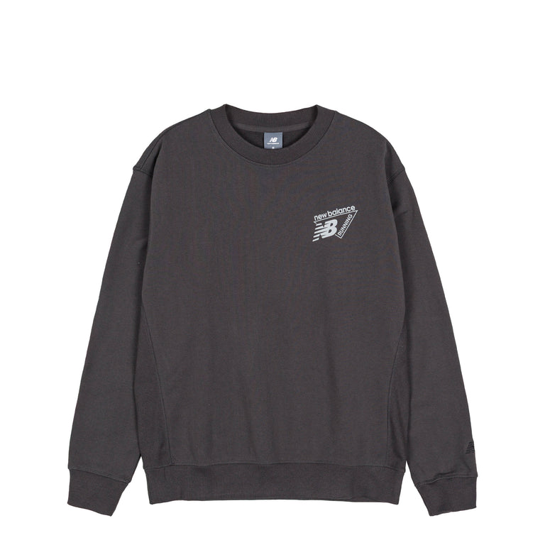 New Balance Classic Tri-Logo French Terry Crew - L / Black Cement - 2