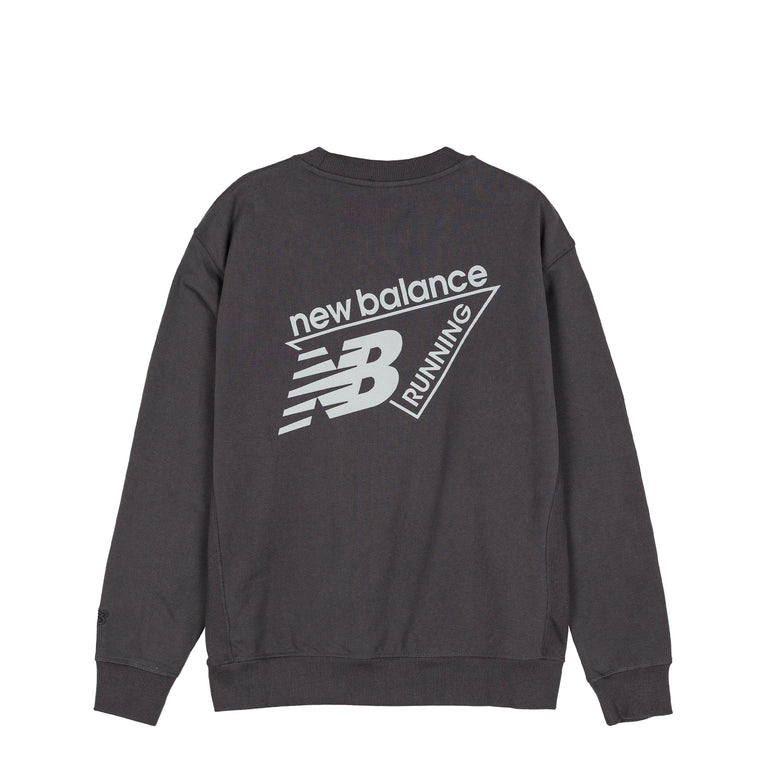 New Balance Classic Tri-Logo French Terry Crew - L / Black Cement - 1