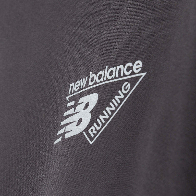 New Balance Classic Tri-Logo French Terry Crew - L / Black Cement - 4
