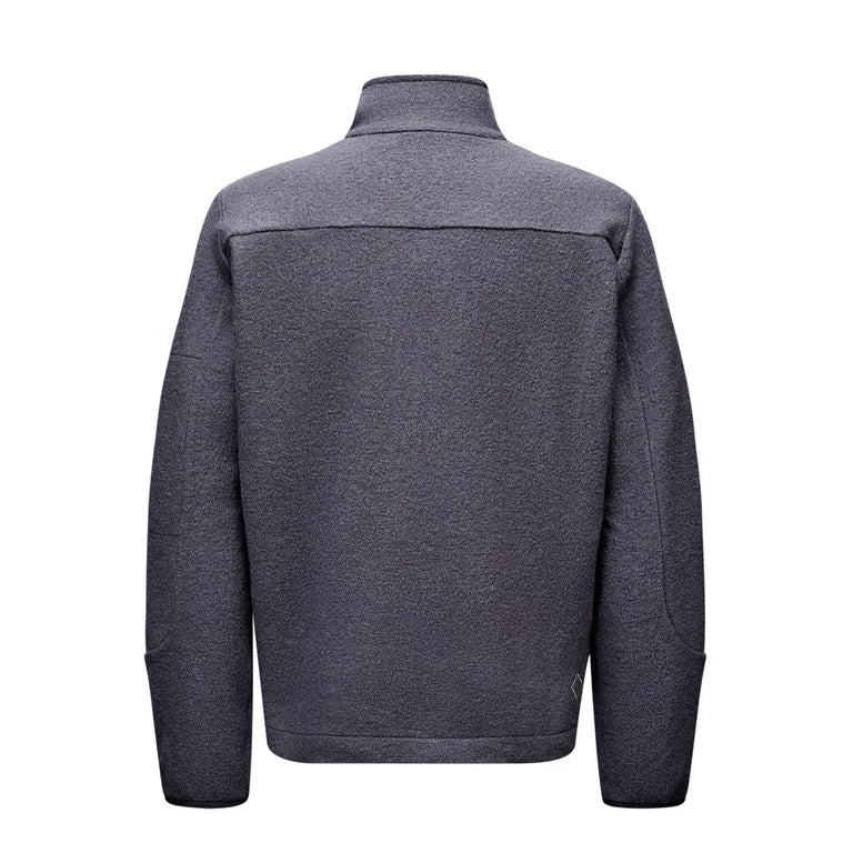 Pas Normal Studios	Off-Race Boiled Wool Half-Zip - L / Steel - 3