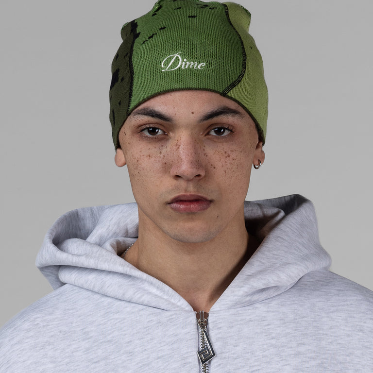 Dime Reverse Stitch Skully Beanie