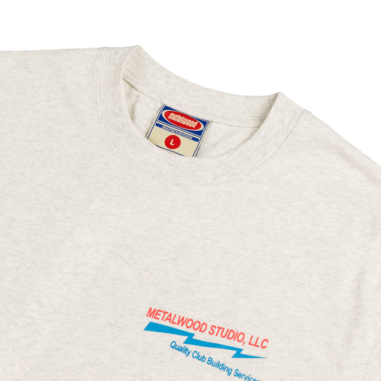 Metalwood Club Building T-Shirt (Heather Grey)
