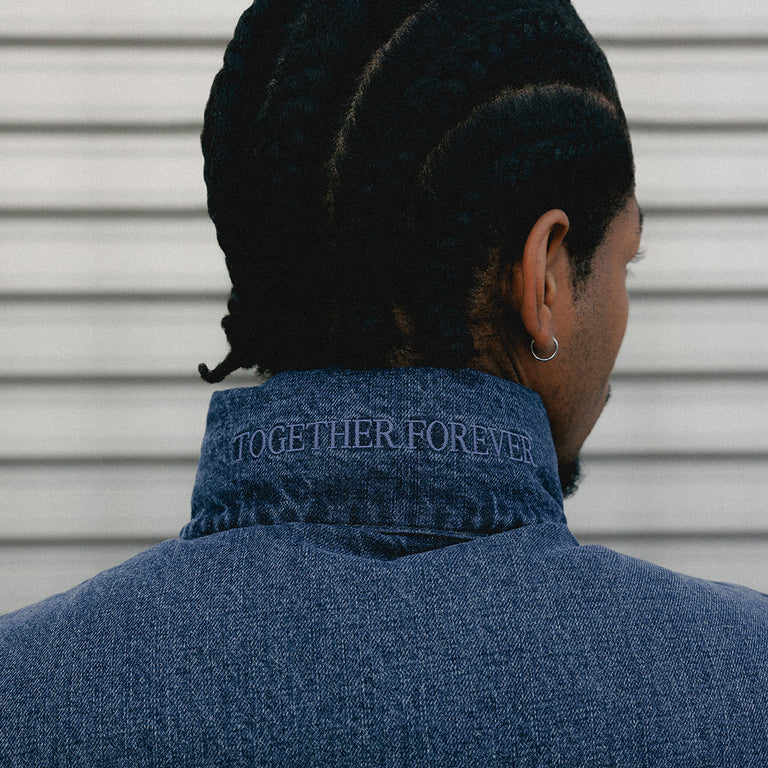 Asphaltgold Together Forever - Denim Vest onfeet