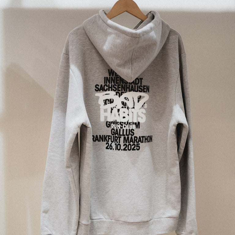 Bad Habits Frankfurt Marathon Hoodie onfeet
