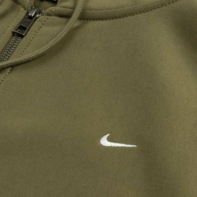 Nike	Solo Swoosh Full-Zip Fleece Hoodie - XXL / Medium Olive / Medium Olive / White - 4
