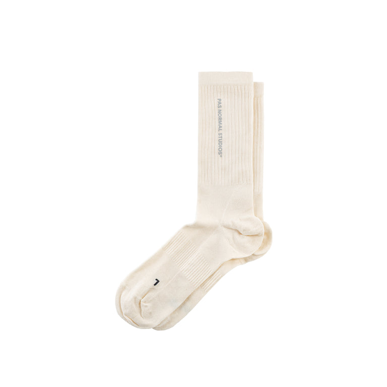 Pas Normal Studios Off-Race Socks - S / Off White
