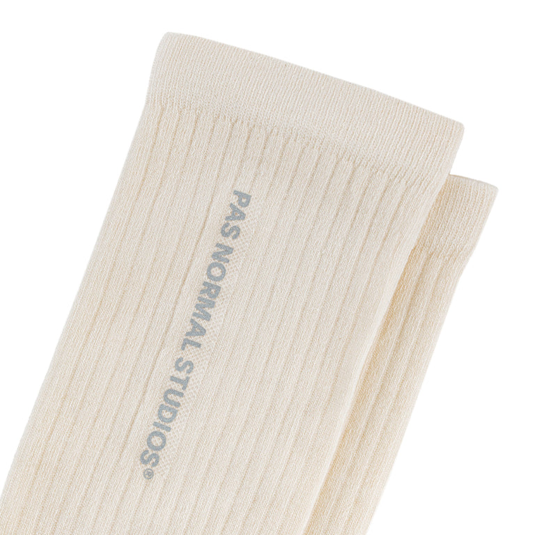 Pas Normal Studios Off-Race Socks - S / Off White - 2