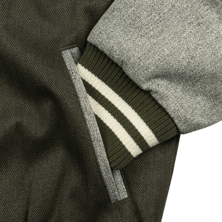 The North Face Varsity Down Jacket - XL / New Taupe Green / White Dune - 5
