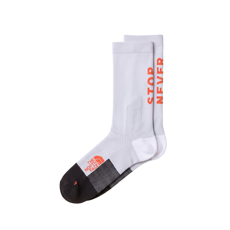 The North Face Never Stop Trail Run Crew Socks - M / Papaya / Bold Blue - 1
