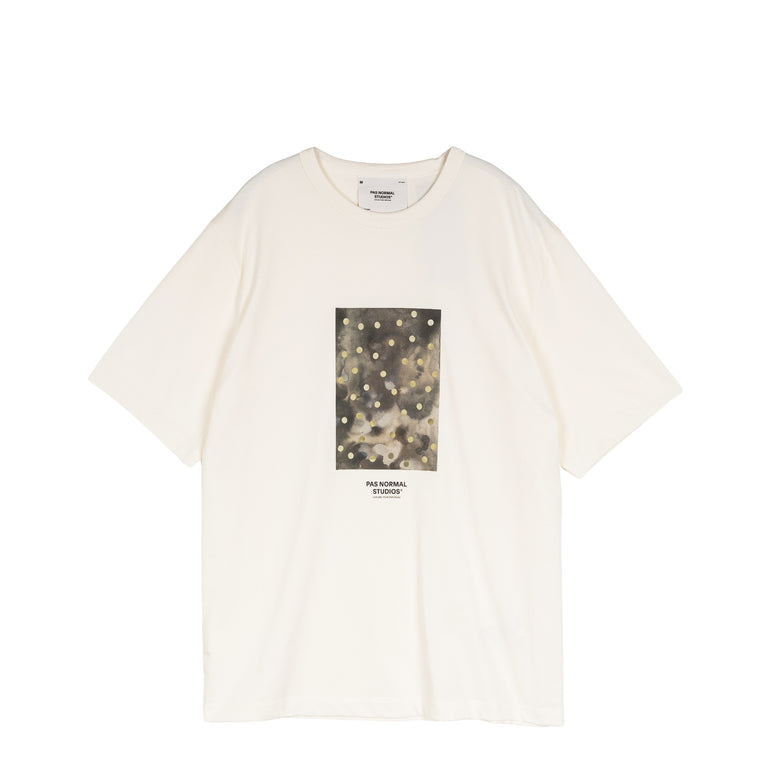 Pas Normal Studios	Off-Race Cotton Tech Graphic T-Shirt - M / Off White
