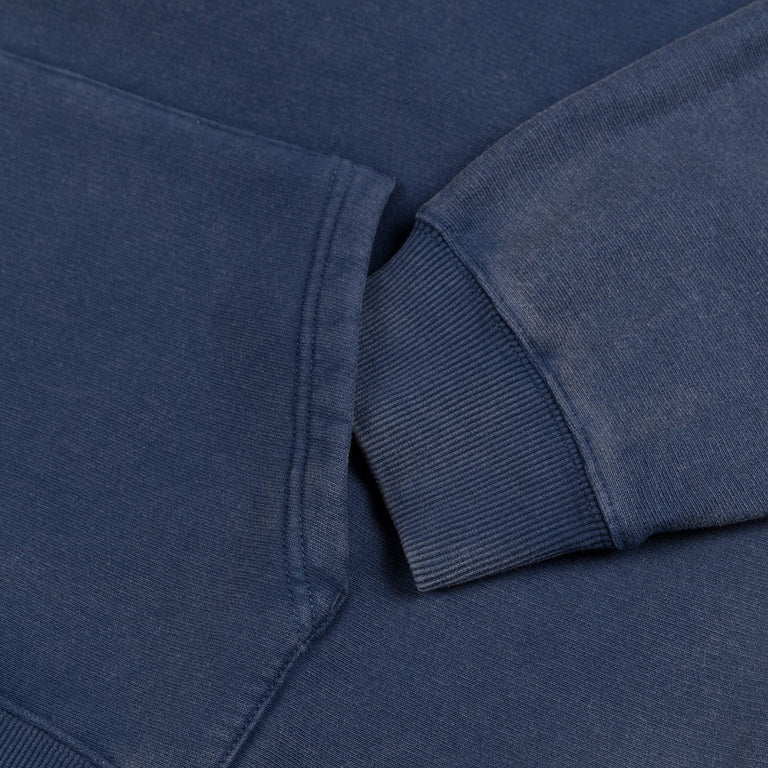 Patta Classic Acid Washed Hooded Sweater - XXL / Estate Blue - 3
