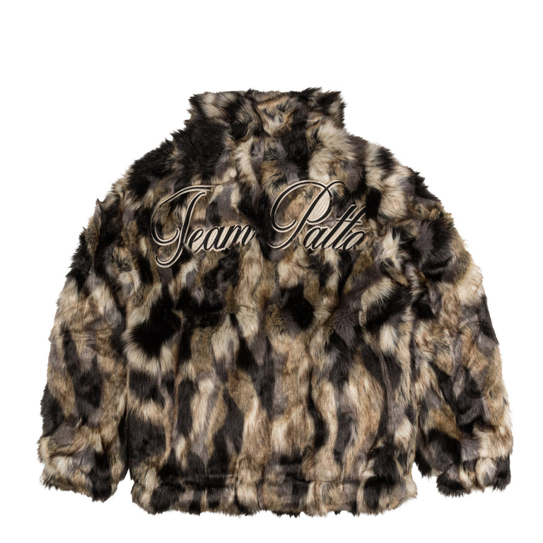 Patta Faux Fur Patchwork Jacket - XL / Multi
