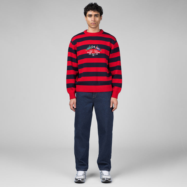 Patta Striped Flag Knitted Sweater