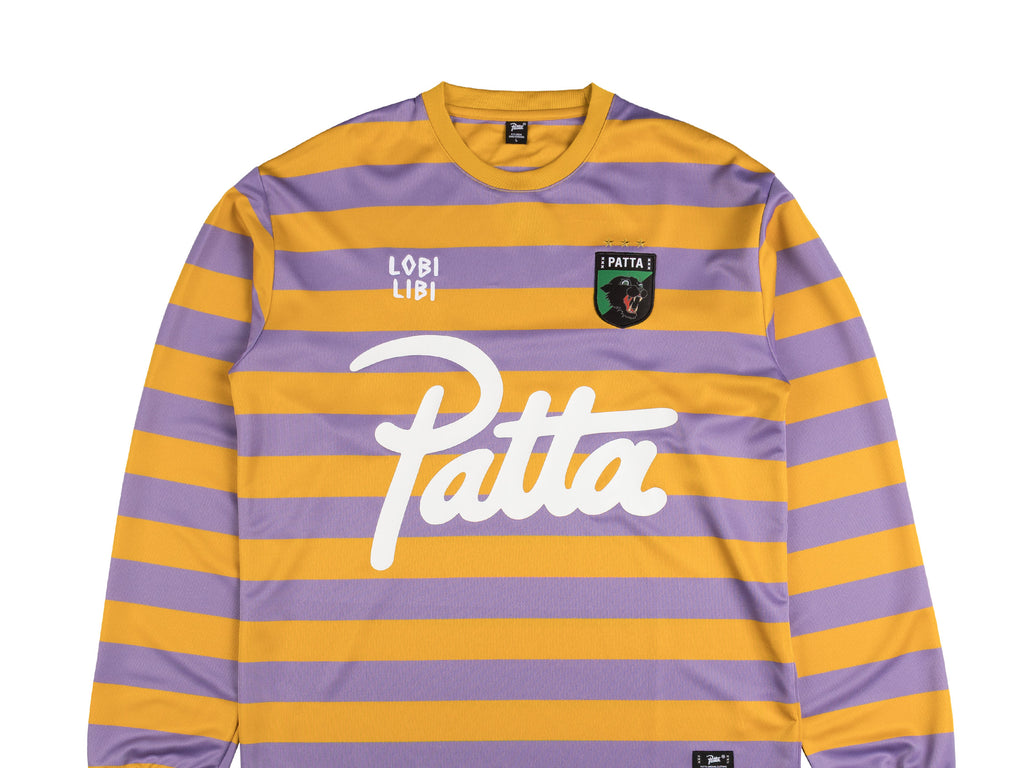 トップス PATTA Striped Long Sleeve Football Patta Striped Longsleeve Football Jersey (Forged Iron