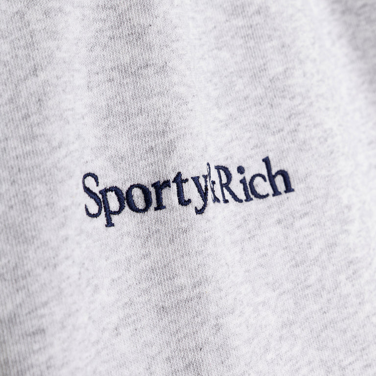 Sporty & Rich Heritage Yankees Serif Sweatpant - L / Heather Gray - 4