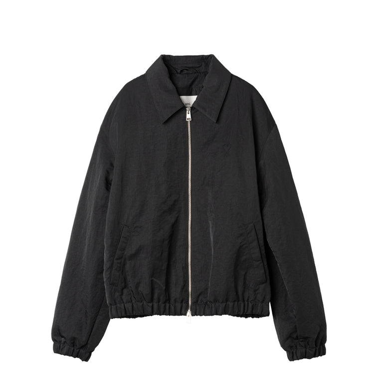 AMI Paris Ami De Coeur Zipped Jacket - XL / Anthracite

