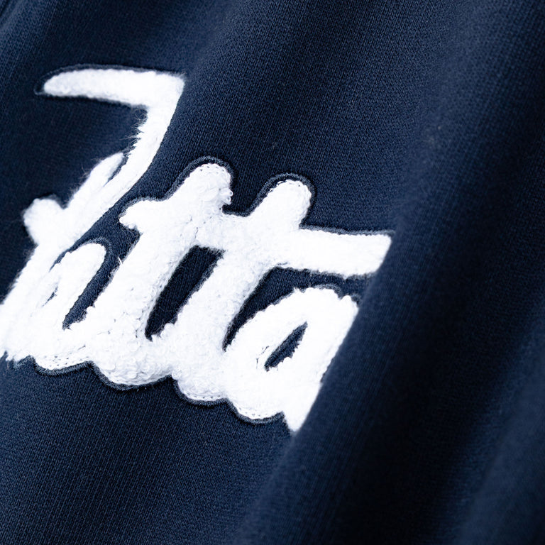 Patta Chenille Logo Jogging Pants - XL / Black Iris - 4