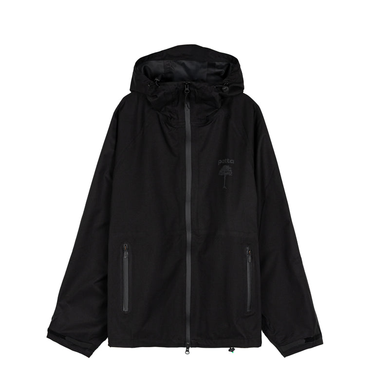 Patta 3M Reflective Waterproof Rain Jacket - M / black
