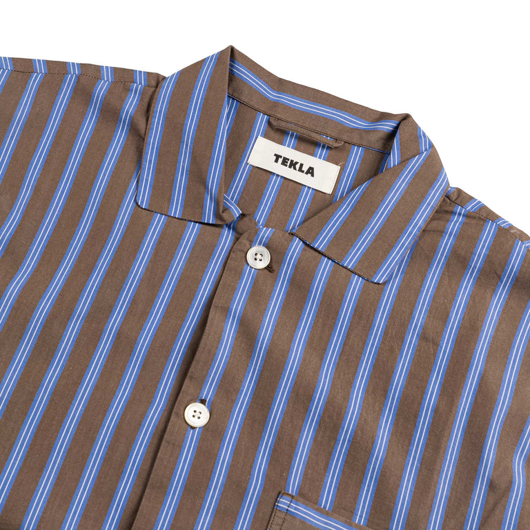 Tekla Pyjamas Shirt - XL / Chestnut Stripes - 2
