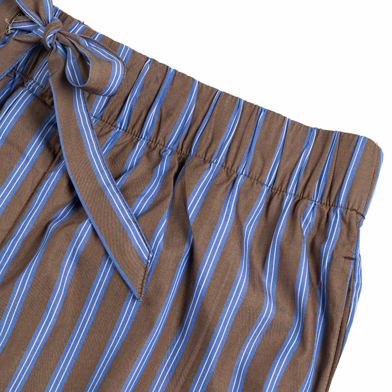 Tekla Pyjamas Pants - XL / Chestnut Stripes - 4
