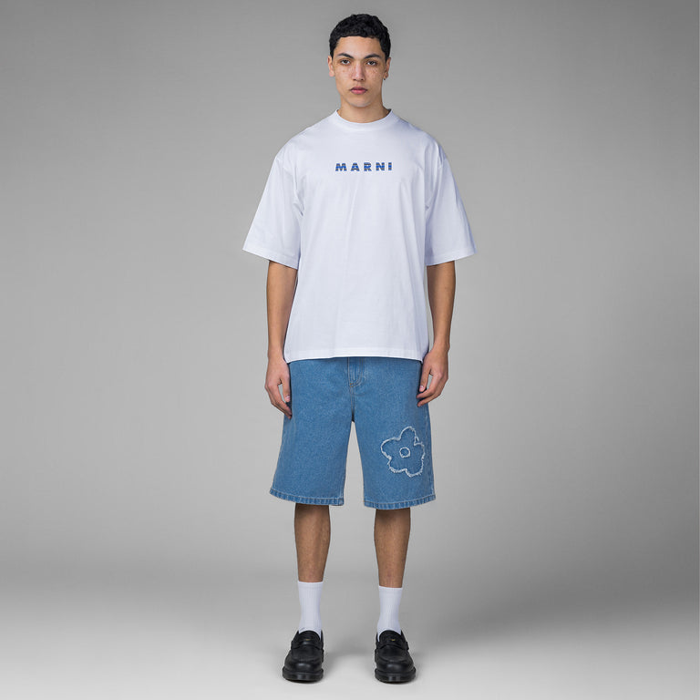 Marni Printed Stripes Logo T-Shirt