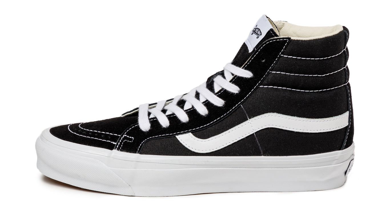 Vans Sk8-Hi Black & White Skate Shoes | Zumiez