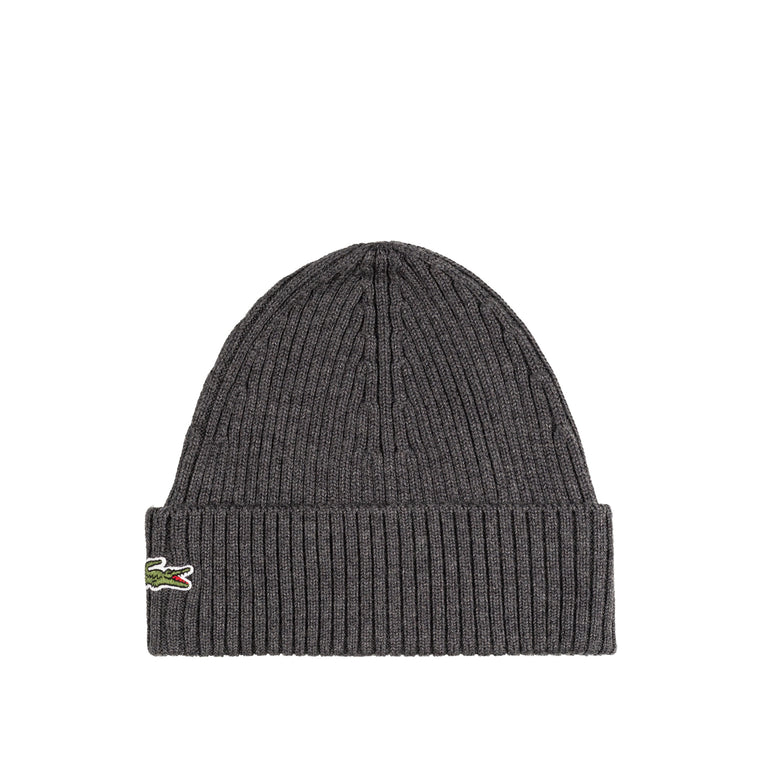 Lacoste Rib Knit Beanie