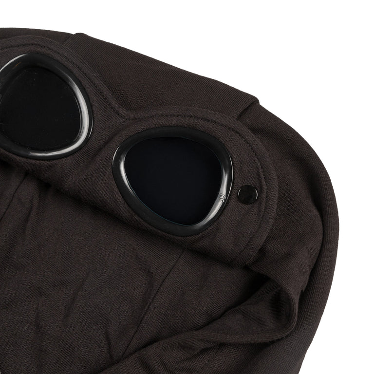 C.P. Company Diagonal Raised Fleece Goggle Sweatshirt - XXL / Black - 4
