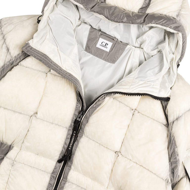 C.P. Company D.D. Shell Hooded Down Puffer Jacket - XXL / Gauze White - 2
