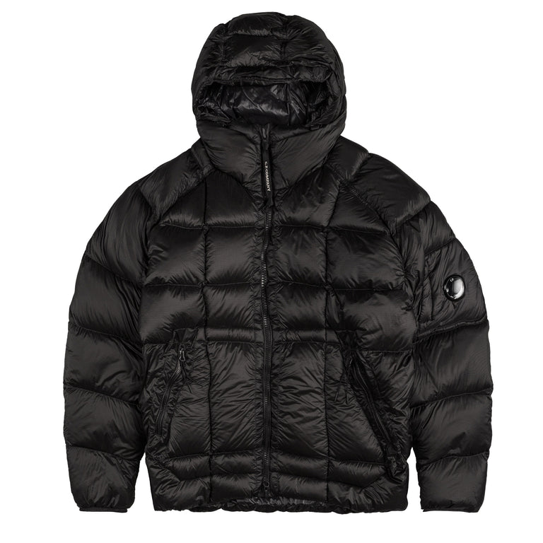C.P. Company D.D. Shell Hooded Down Puffer Jacket - L / Black
