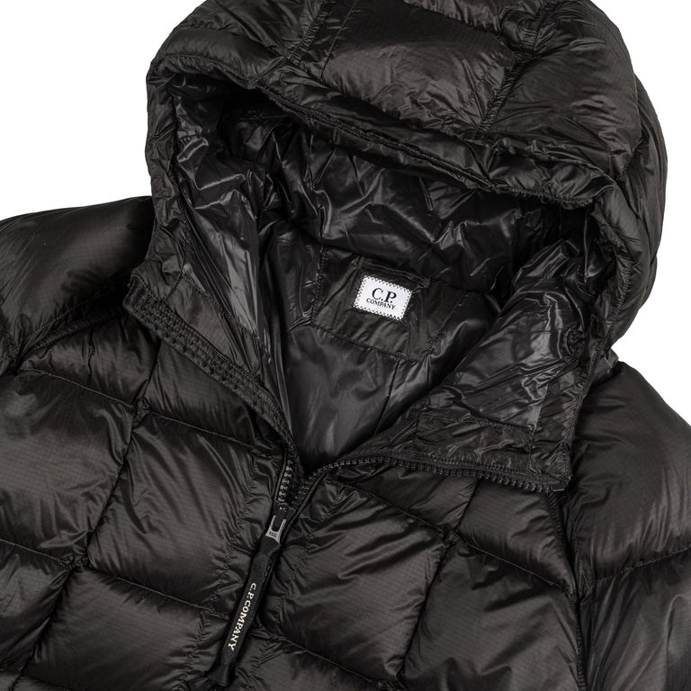 C.P. Company D.D. Shell Hooded Down Puffer Jacket - L / Black - 2
