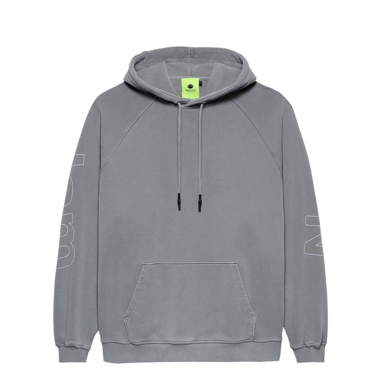 New Amsterdam Surf Association Logo Line Hoodie - XL / Snow Grey / White - 2
