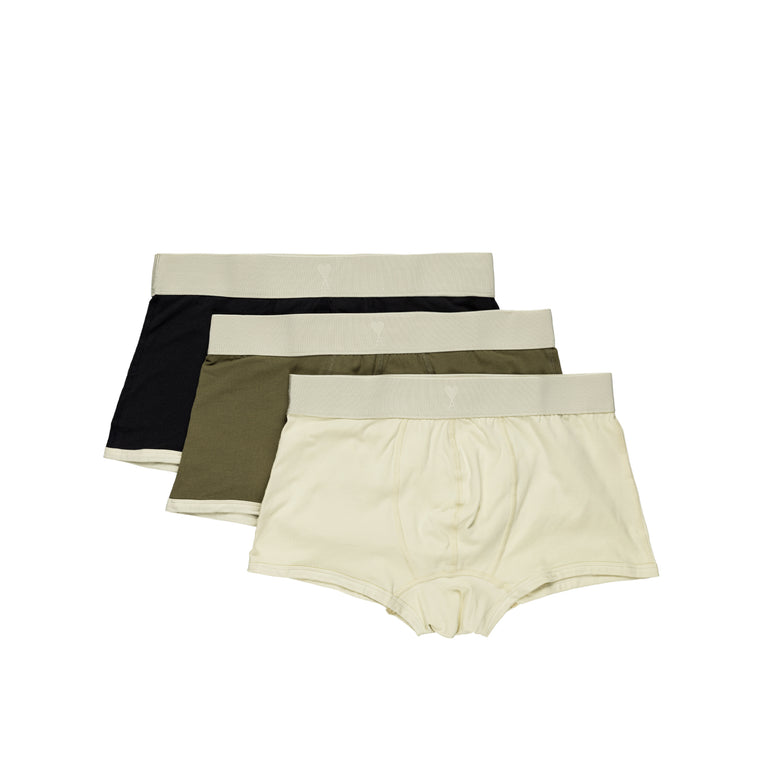 AMI Paris	Bicolor Boxer 3-Pack (Anthracite / Bronze / Ivory) - XXL / Anthracite / Bronze / Ivory
