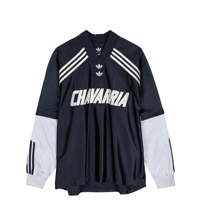 Adidas x Willy Chavarria Dazzle Long Sleeve Jersey - XXL / Legend Ink / Light Grey Heather
