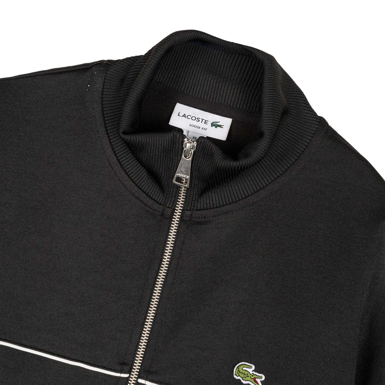 Lacoste	Trim Accent Zipped Sweatshirt - L / Black - 2