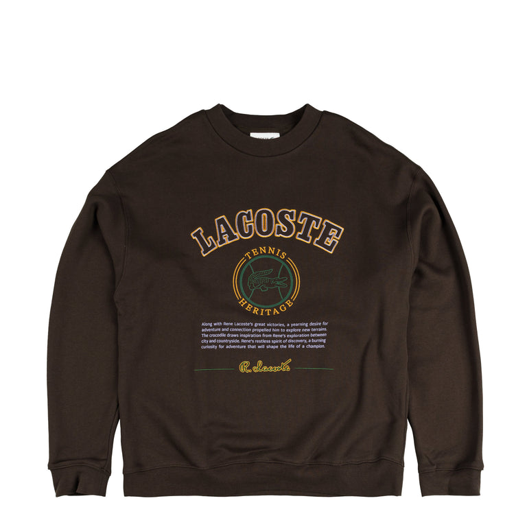 Lacoste Heritage Embroidery Fleece Sweatshirt