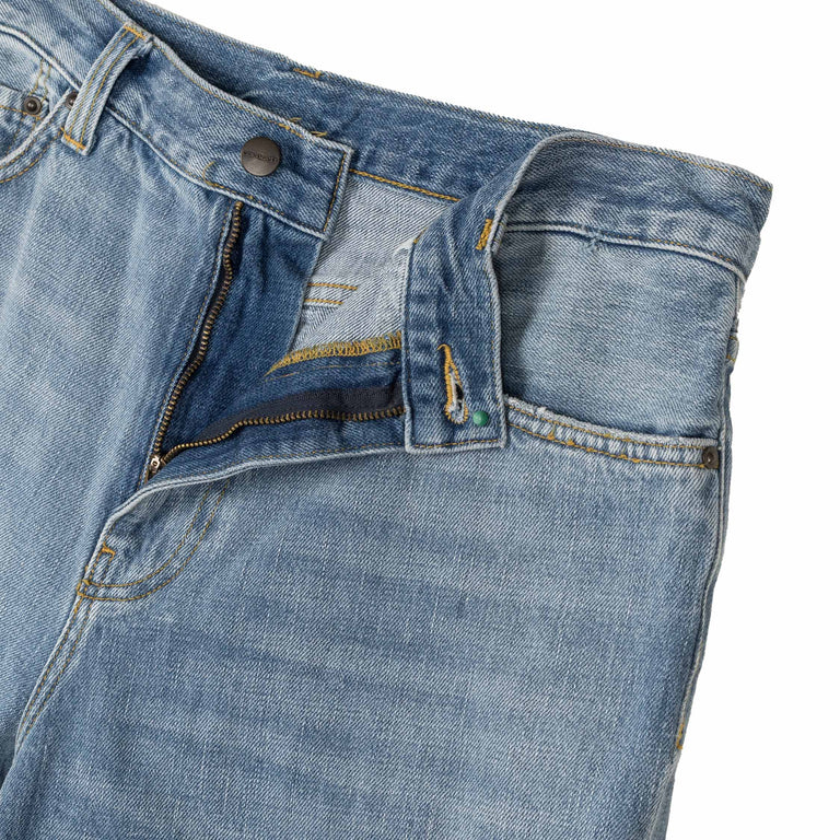 Carhartt WIP Aaron Pant - 32 / Blue / Burst Washed - 3
