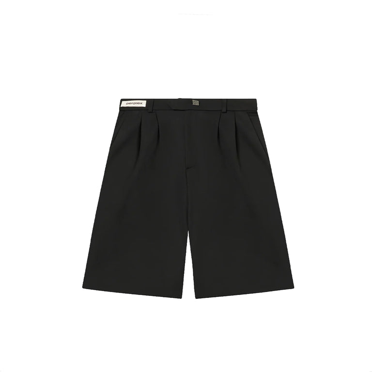 Perplex Pleated Shorts - XL / Black - 1