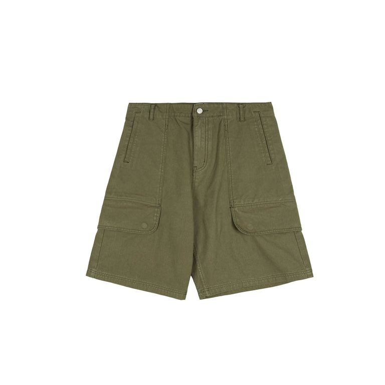 Arte Antwerp Canvas Cargo Shorts - 28 / Green
