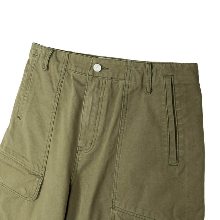 Arte Antwerp Canvas Cargo Shorts - 28 / Green - 3
