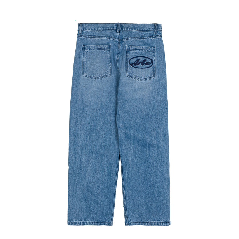 Arte Antwerp Circle Logo Pocket Pants - 28 / Denim Bleach
