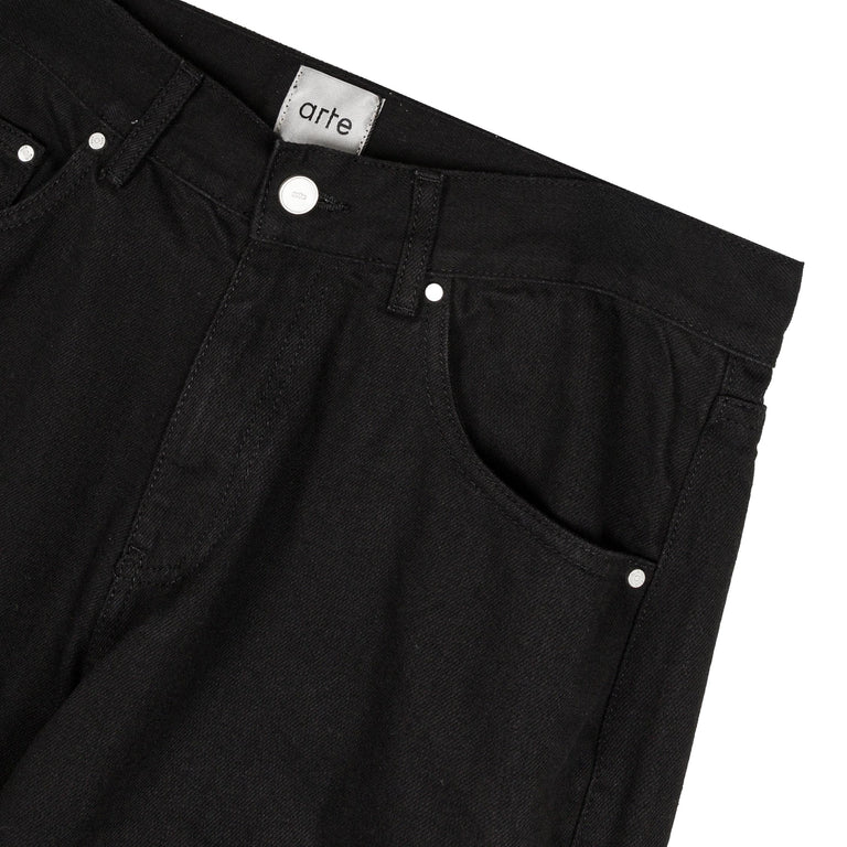 Arte Antwerp Circle Logo Pocket Pants - 28 / Black - 3