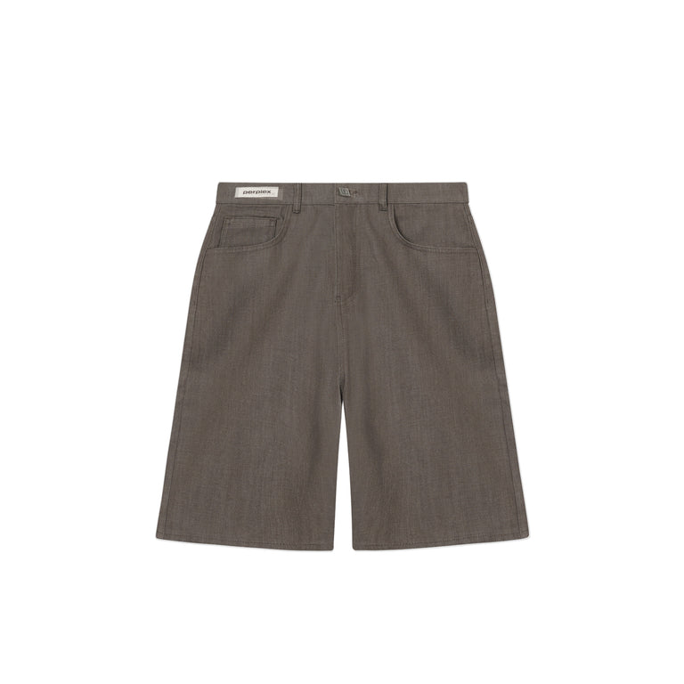 Perplex Japanese Denim Shorts - XL / Taupe
