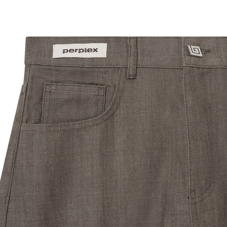 Perplex Japanese Denim Shorts - XL / Taupe - 2