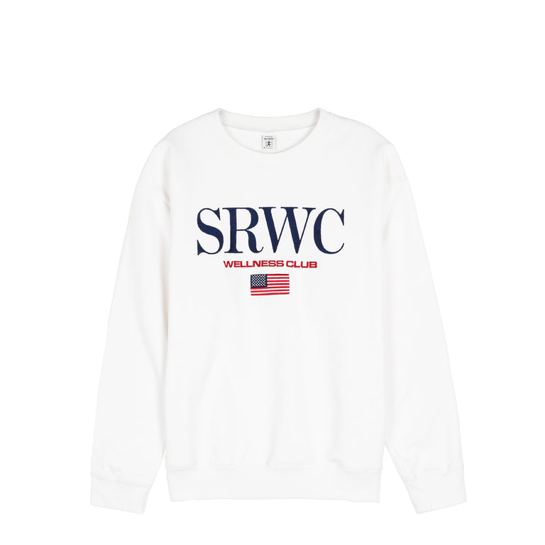 Sporty & Rich Nautical Embroidered Crewneck - L / White
