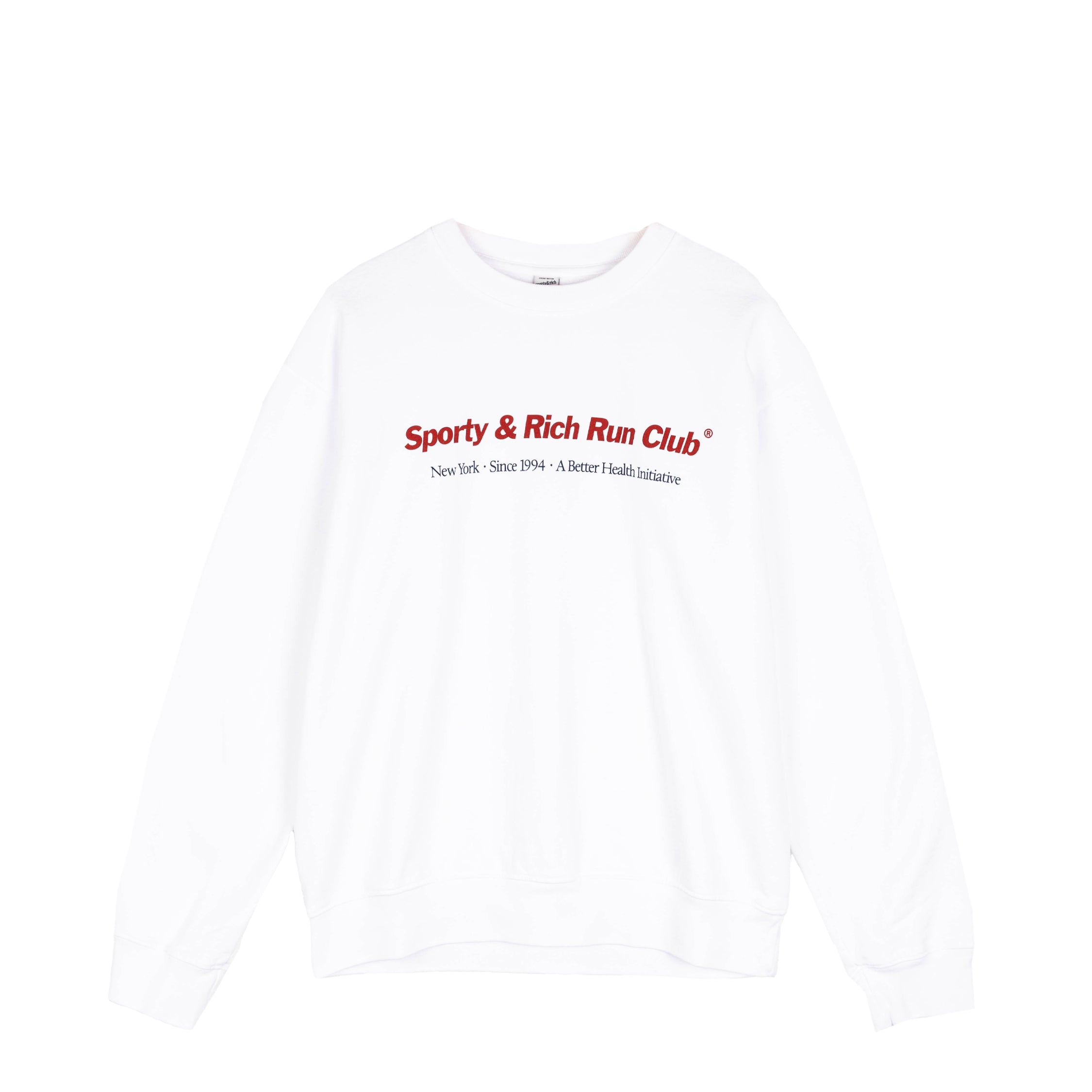 L'Appartement【SPORTY&amp;RICH】 LOGO CREWNEC Sporty & Rich Beige Team Logo Crewneck Jumper